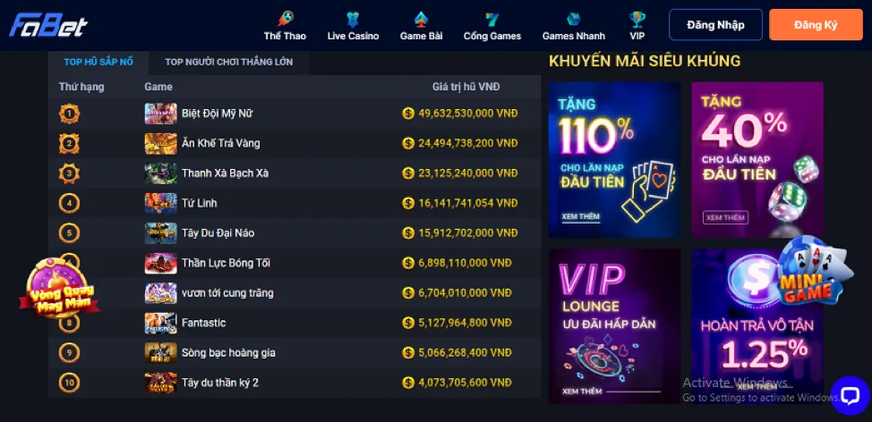 Hình ảnh minh họa các trò chơi và khuyến mãi ku11bet